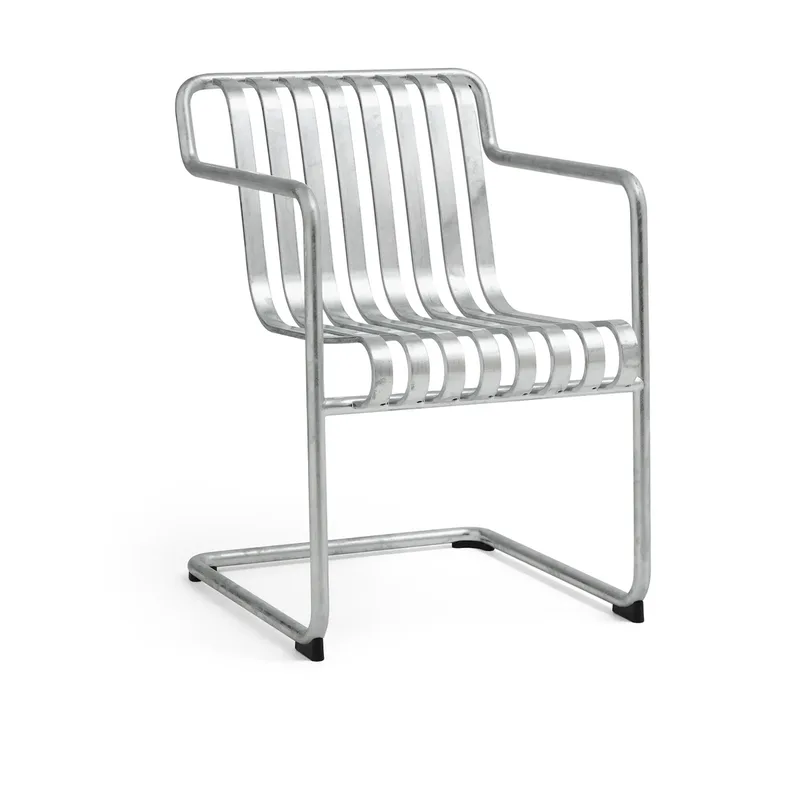 Palissade Cantilever Dining Armlehnstuhl Hot galvanised steel von HAY – Produktfoto