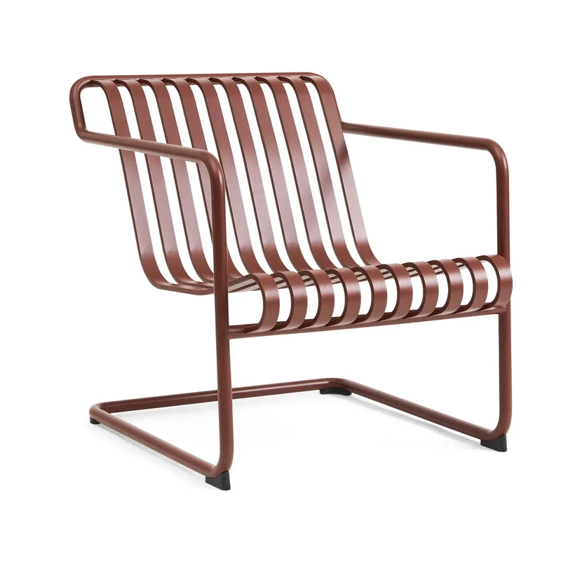 Palissade Cantilever Low Loungesessel Iron red de HAY – photo du produit