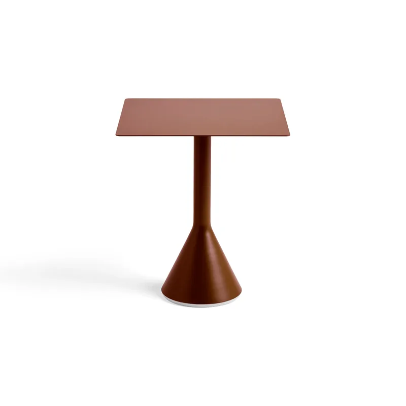 Palissade Cone quadratischer Café-Tisch 65x65 cm Iron red von HAY – Produktfoto