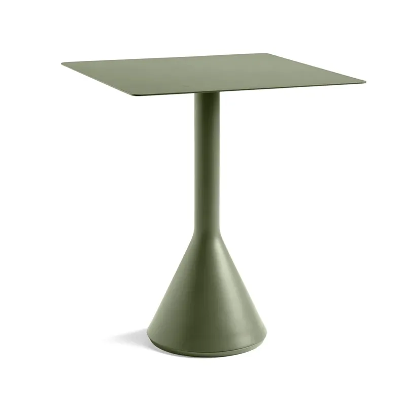 Palissade Cone quadratischer Café-Tisch 65x65 cm Olive von HAY – Produktfoto