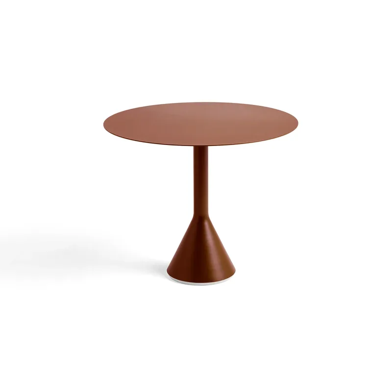 Palissade Cone runder Café-Tisch Iron red, Ø90 cm von HAY – Produktfoto