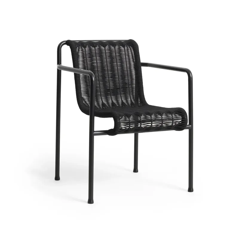 Palissade Cord Dining Armlehnstuhl Anthracite de HAY – photo du produit