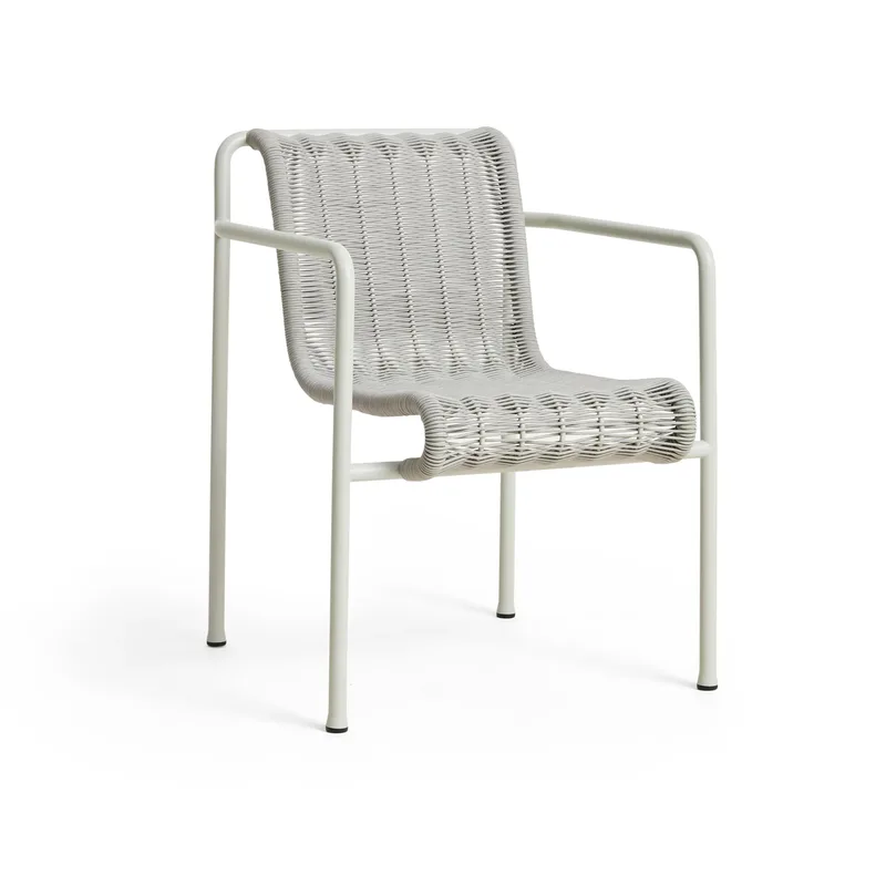 Palissade Cord Dining Armlehnstuhl Sky grey by HAY – product photo