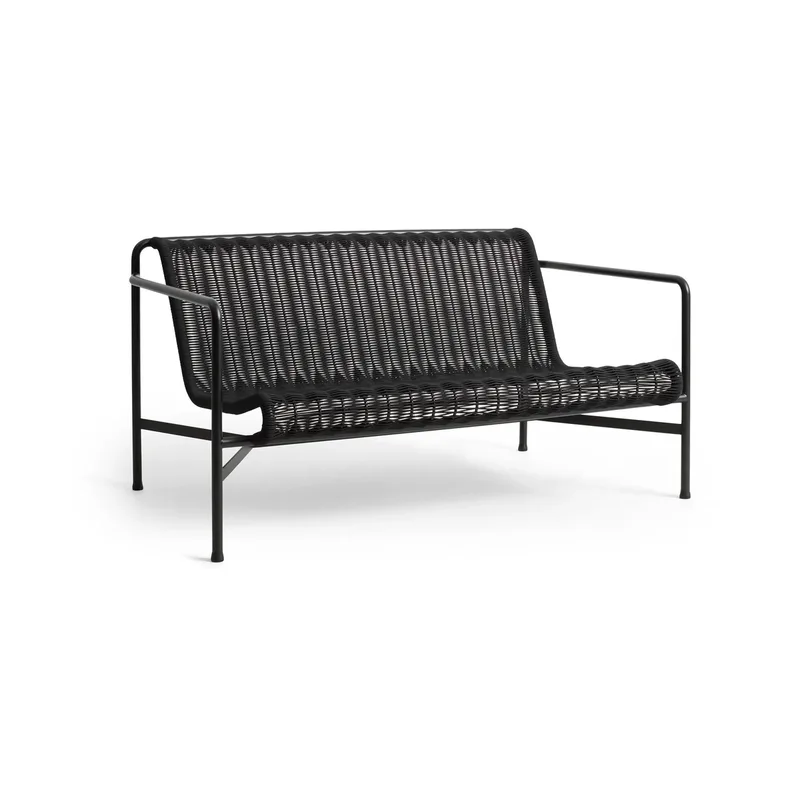 Palissade Cord Loungesofa Anthracite by HAY – product photo