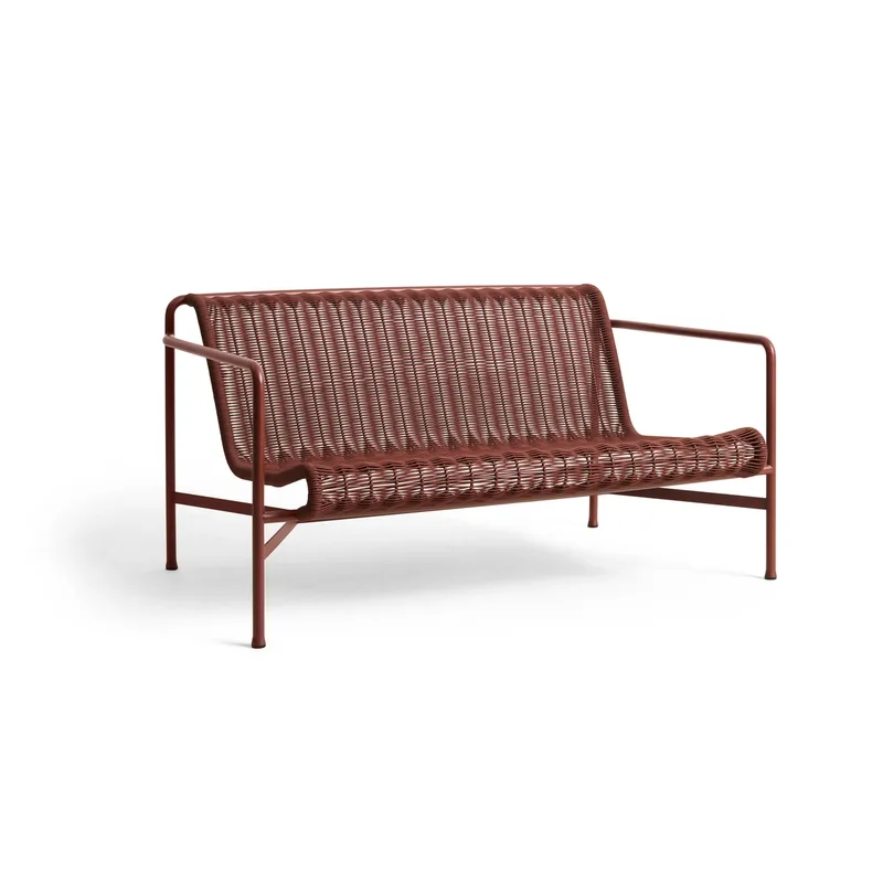 Palissade Cord Loungesofa Iron red by HAY – product photo