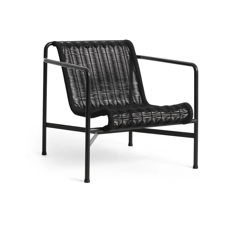 Palissade Cord Low Lounge-Sessel Anthracite by HAY – product photo