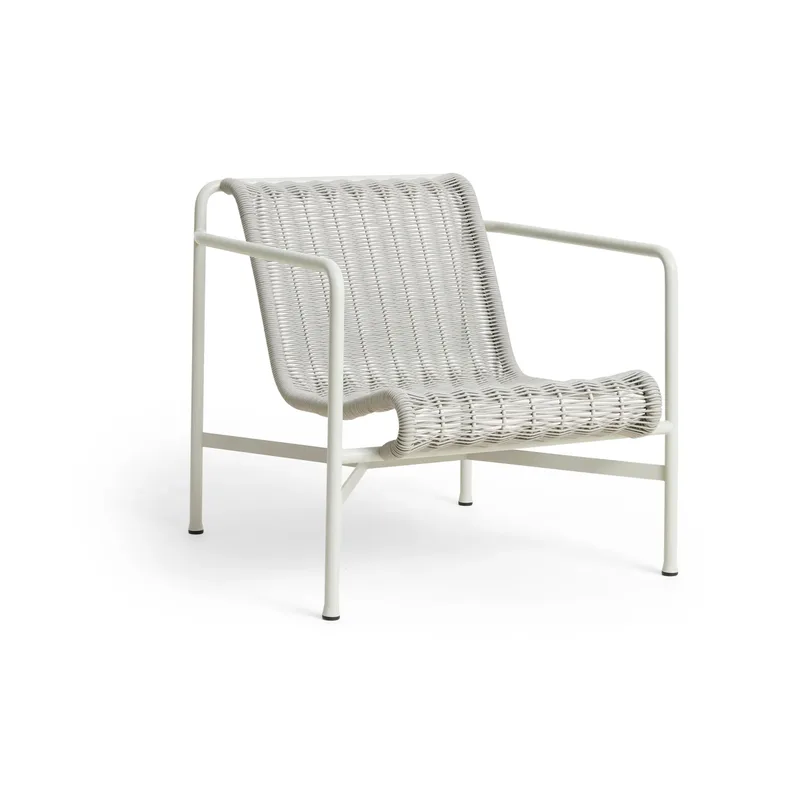 Palissade Cord Low Lounge-Sessel Sky grey by HAY – product photo