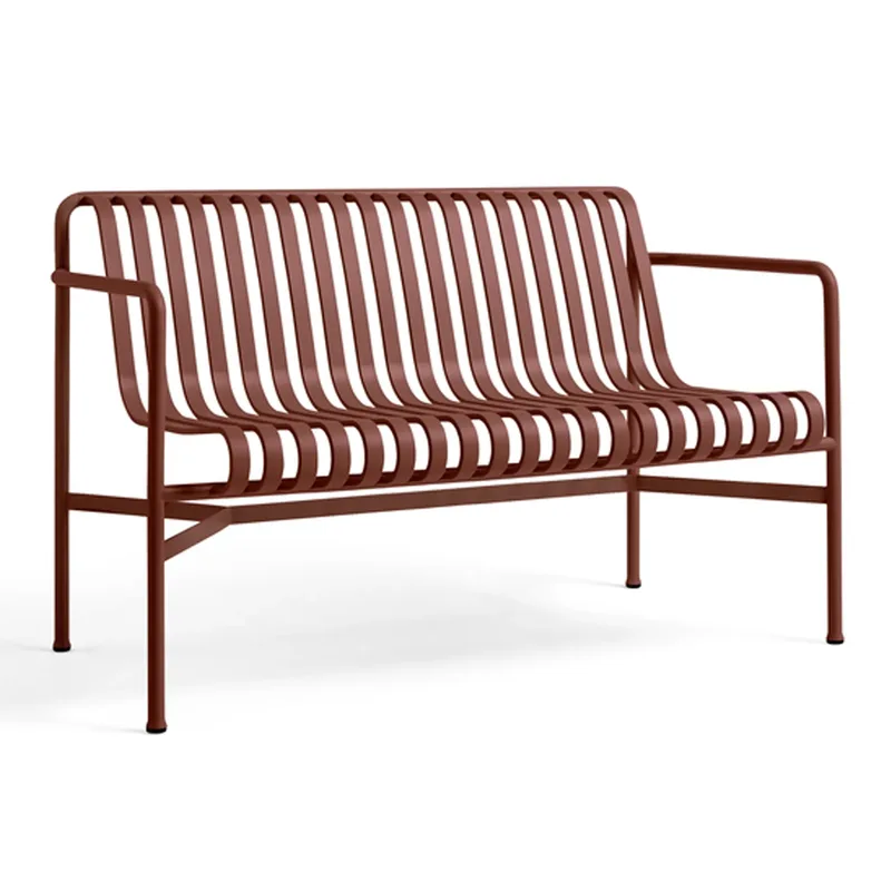 Palissade Dining Bank mit Armlehne Iron red de HAY – photo du produit
