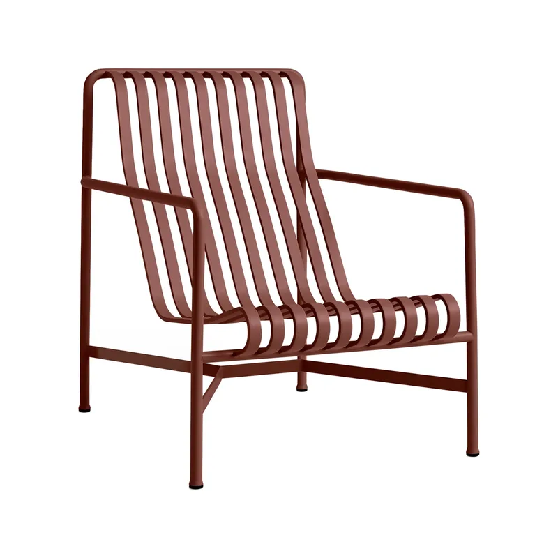 Palissade High Lounge-Sessel Iron red by HAY – product photo