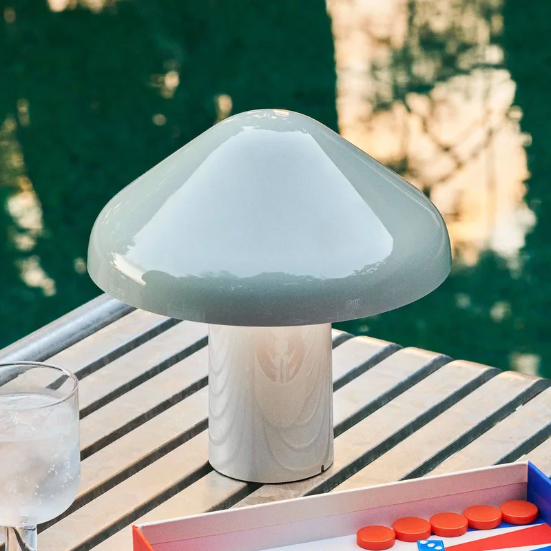 Pao draagbare LED tafellamp met accu by HAY in Grey – product photo