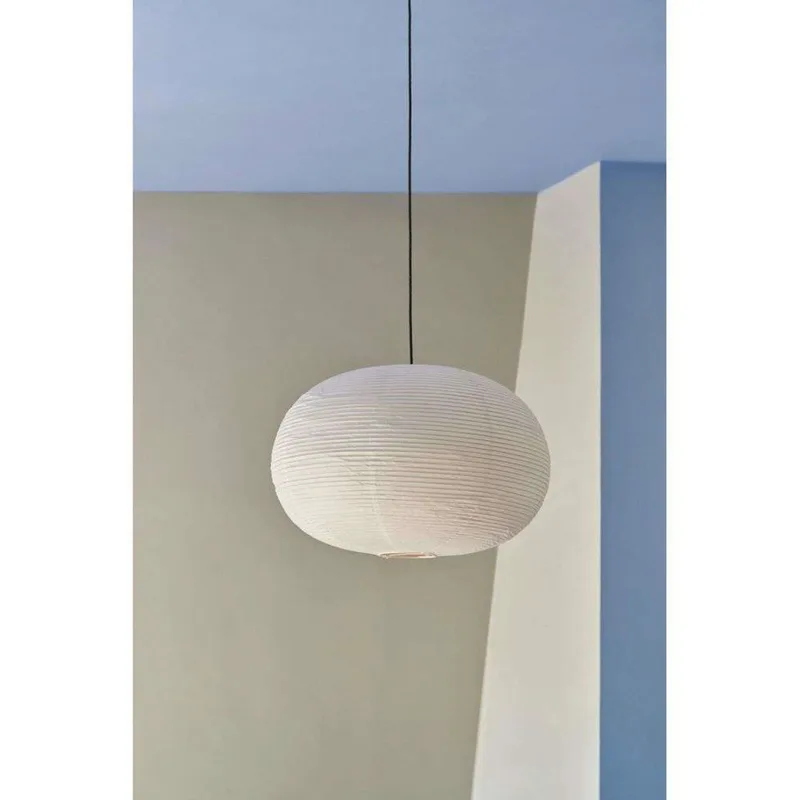 Paper Shade Ellipse Lampenschirm 70 cm ohne Kabelset – HAY - Wohnzimmer - Skandinavisch - Papier / Karton - Rund de HAY – photo du produit