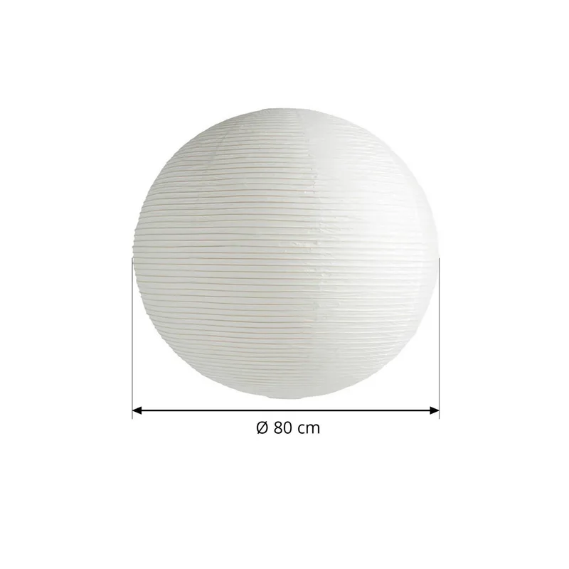 Paper Shade Lampenschirm, Ø80 cm, weiß – ohne Kabelset – HAY - Wohnzimmer - Skandinavisch - Papier / Karton - Kugel by HAY – product photo 4 of 4