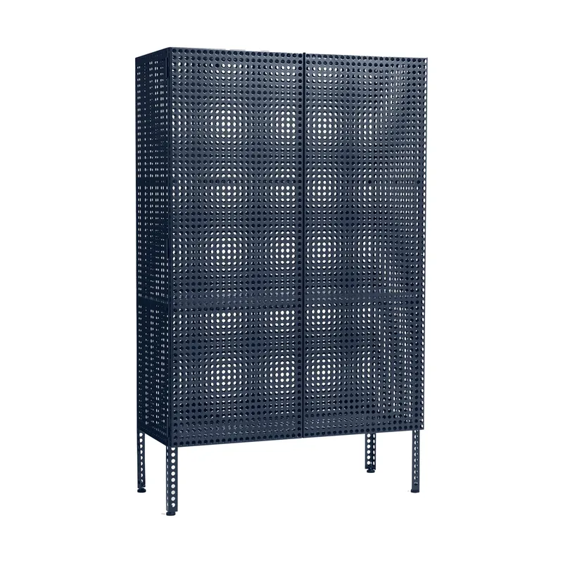 Perforated Cabinet Schrank large Steel blue by HAY – product photo