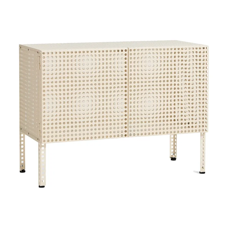 Perforated Cabinet Schrank small Eggshell by HAY – product photo