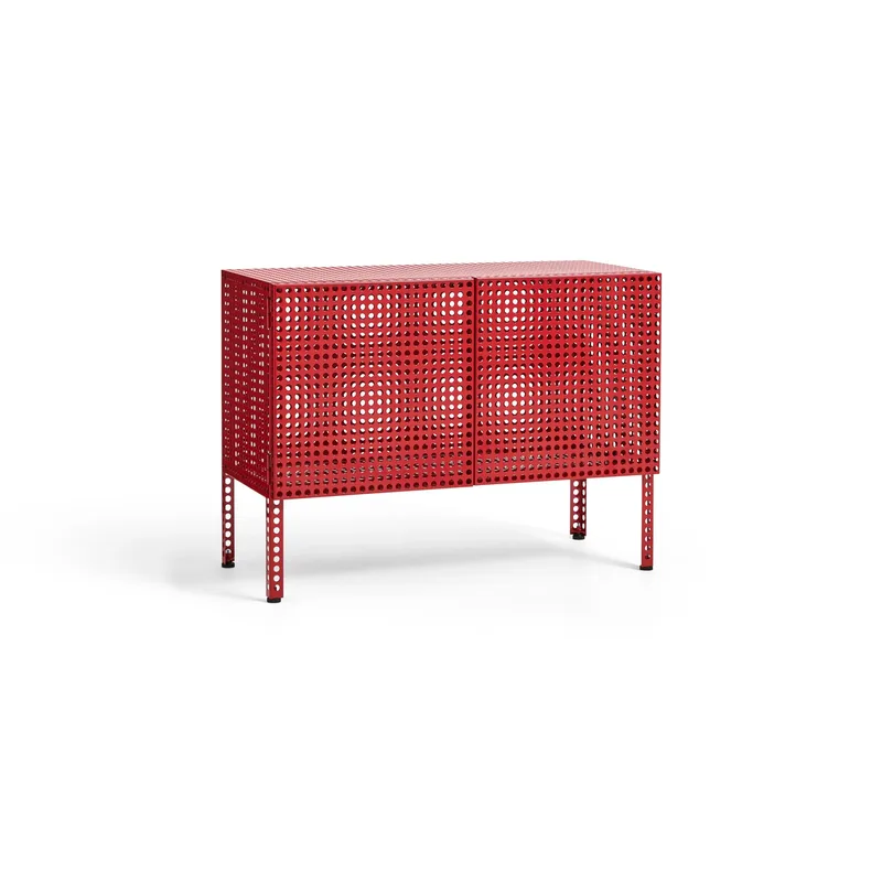 Perforated Cabinet Schrank small Wine red de HAY – photo du produit