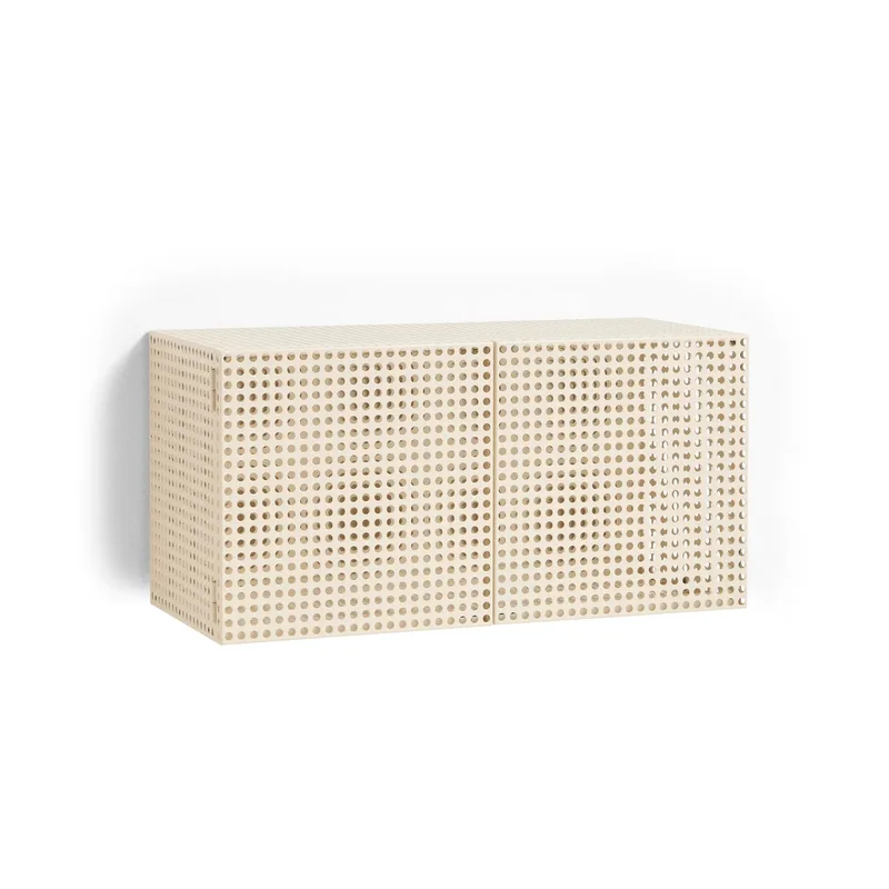 Perforated Cabinet Wandschrank small Eggshell by HAY – product photo