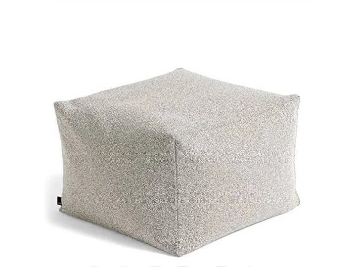 Pouf, Baumwolle, cremefarben, Höhe: 40 cm, Tiefe, Länge: 59 cm från HAY – produktbild