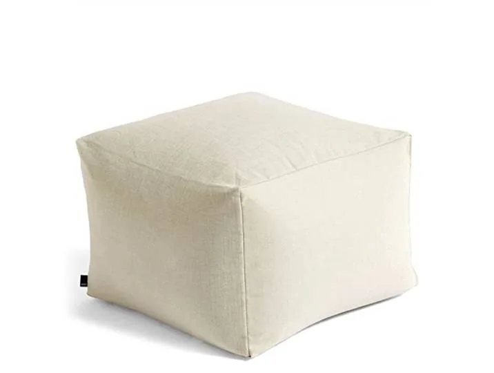 Pouf, Baumwolle, grau, Höhe: 40 cm, Tiefe, Länge: 59 cm, 540824 från HAY – produktbild