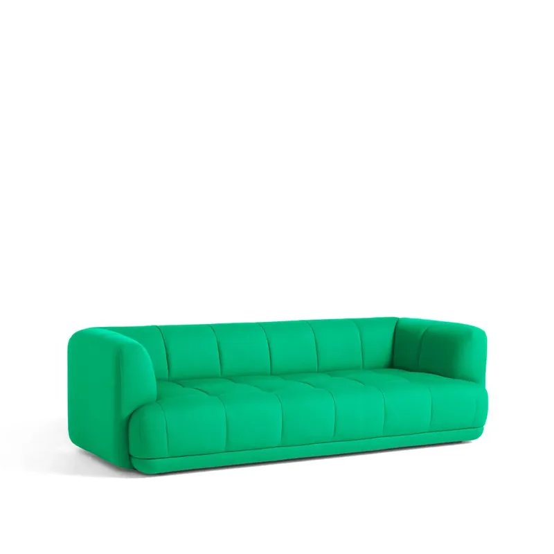 Quilton 3-Sitzer Sofa Stoff Vidar 932 grün från HAY – produktbild