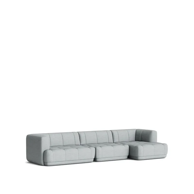Quilton Kombination 17 Modulsofa Stoff Remix 123 grau, rechtsbündig by HAY – product photo
