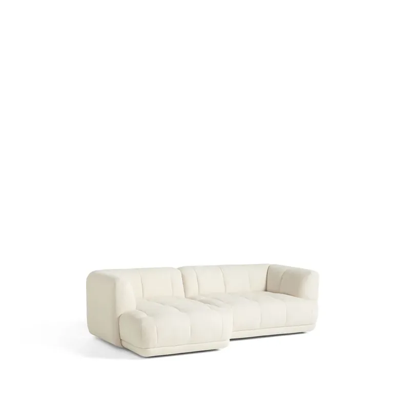 Quilton Kombination 19 Modulsofa mit Chaiselongue links Flamiber a5 cream från HAY – produktbild