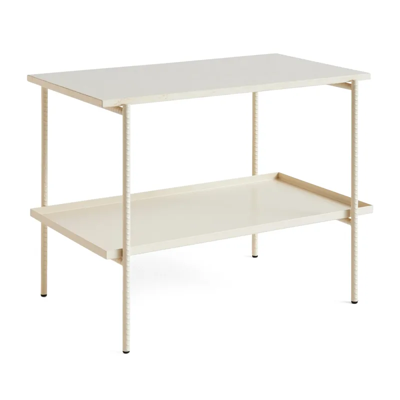 Rebar Beistelltisch 75x44x55 cm Beige marble-alabaster från HAY – produktbild