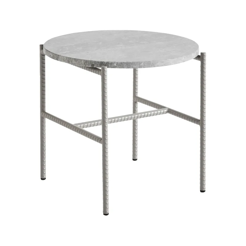 Rebar Beistelltisch Ø45 cm Grey marble-fossil by HAY – product photo