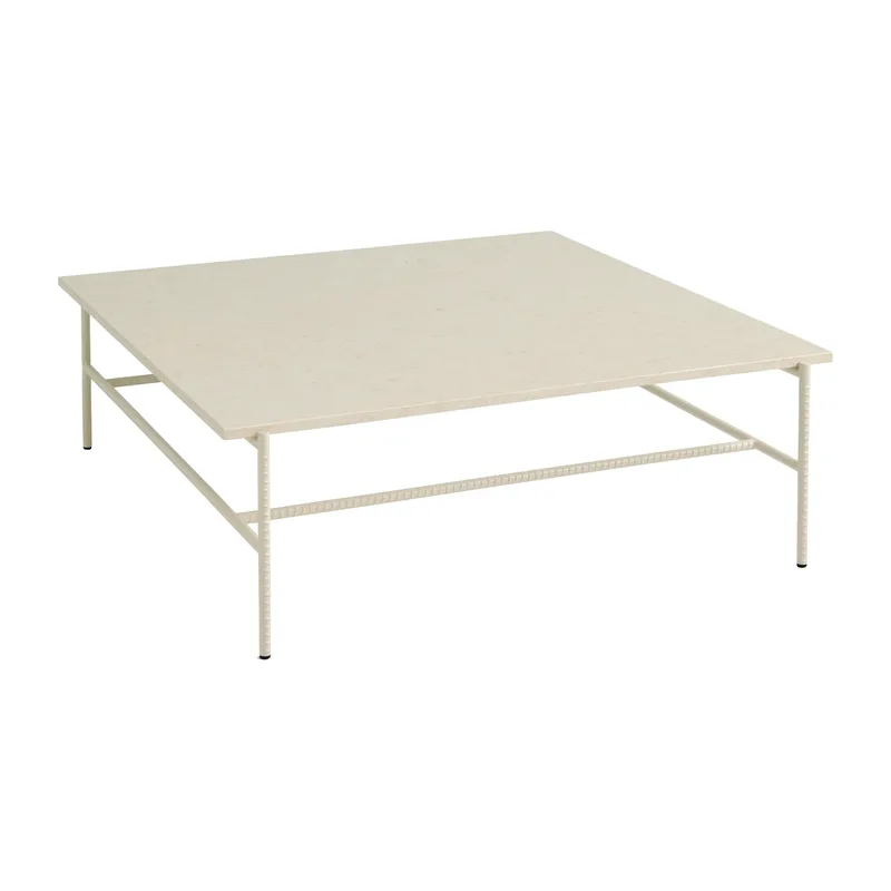Rebar Couchtisch 100x104x33 cm Beige marble-alabaster från HAY – produktbild