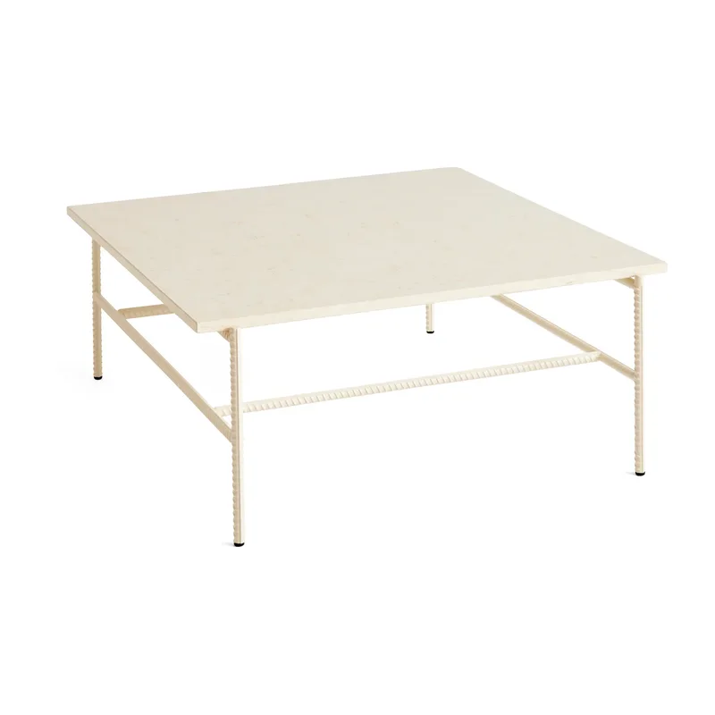 Rebar Couchtisch 80x84x33 cm Beige marble-alabaster de HAY – photo du produit