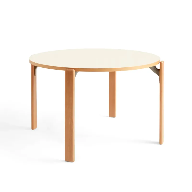 Rey Esstisch Ø128 cm Golden-Ivory white von HAY – Produktfoto