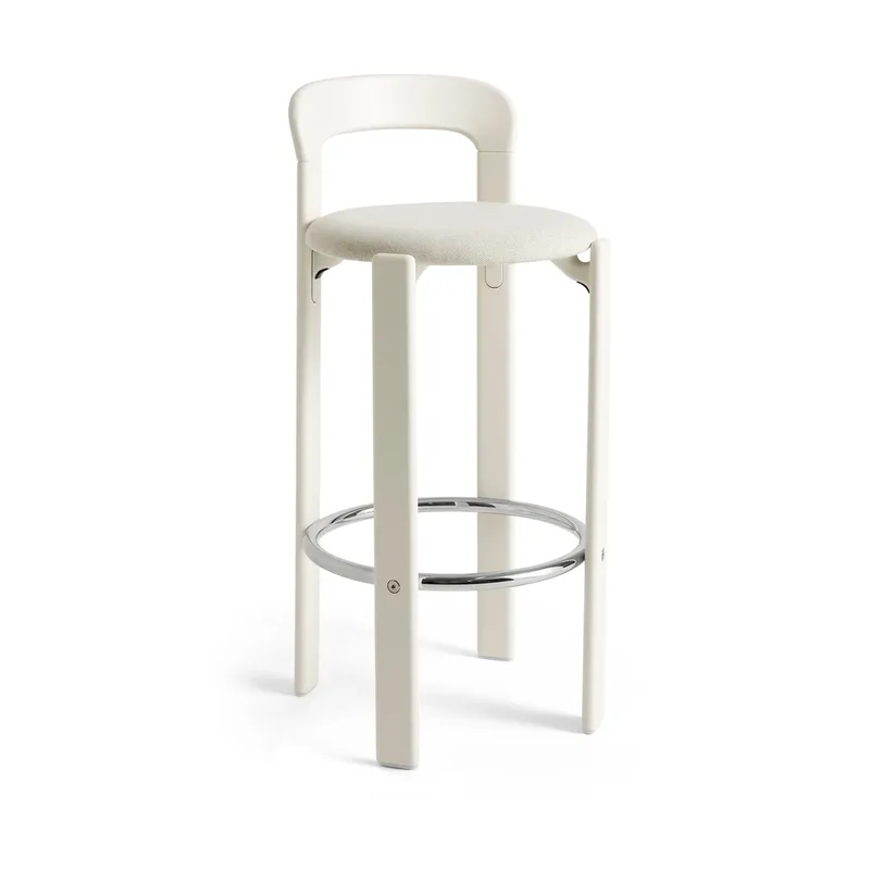 Rey gepolsterter Barhocker 75 cm Mode 011-cream white by HAY – product photo