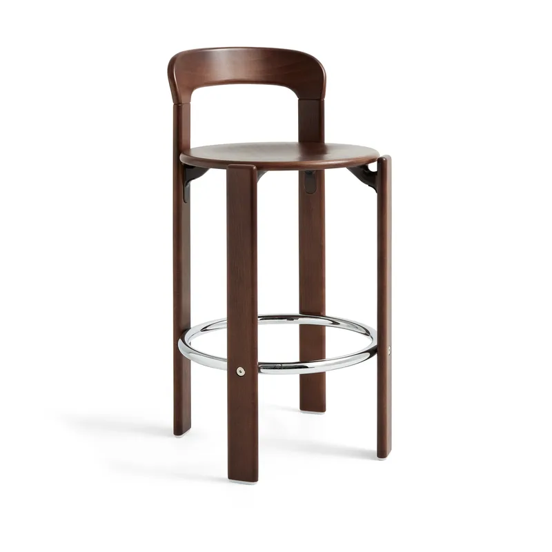 Rey Low Barhocker lackiert 65 cm Umber brown by HAY – product photo