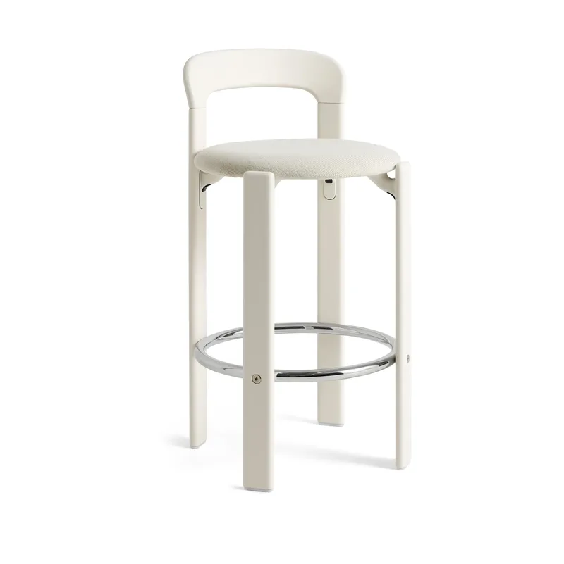 Rey Low gepolsterter Barhocker Mode 011-cream white by HAY – product photo