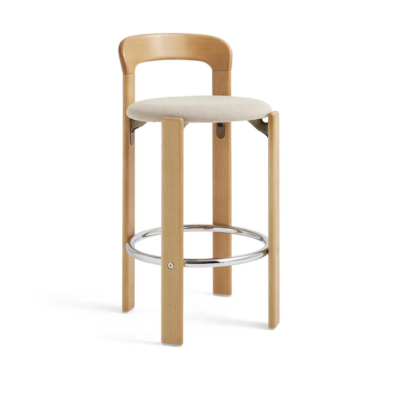 Rey Low gepolsterter Barhocker Steelcut trio 213 golden by HAY – product photo