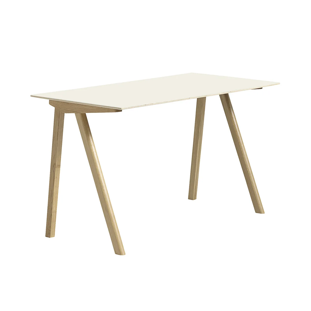 Schreibtisch Copenhague - Beige - massive Eiche - Designer Ronan & Erwan Bouroullec från HAY – produktbild