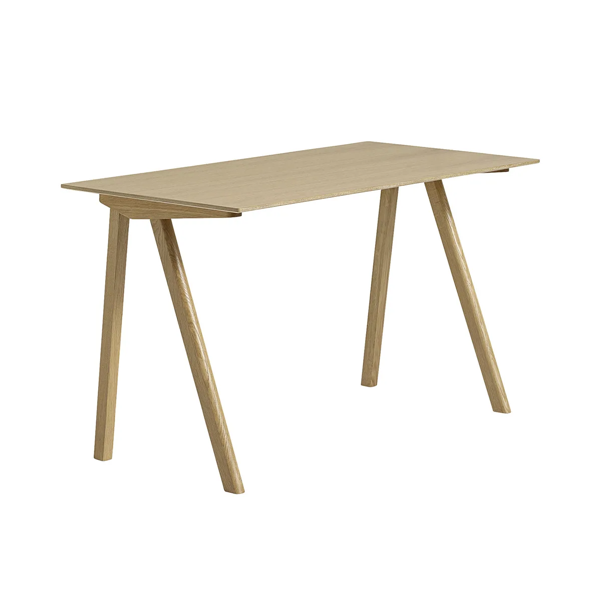 Schreibtisch Copenhague - Holz natur - Eichenfurnier - Designer Ronan & Erwan Bouroullec från HAY – produktbild