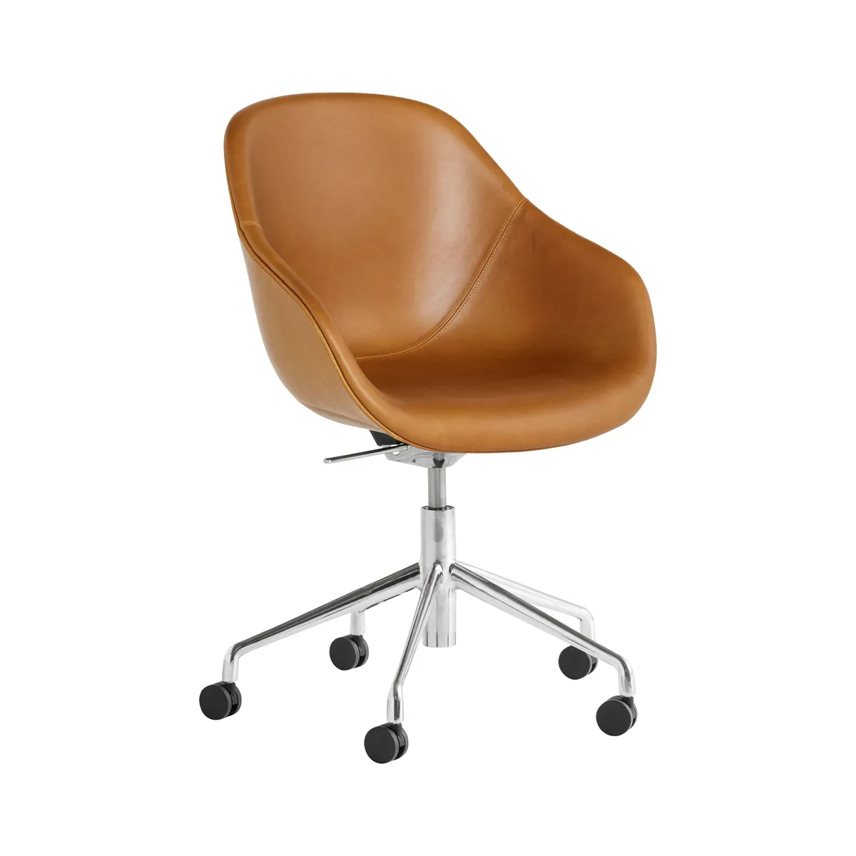 Sessel mit Rollen About a chair - Braun - Verstärktes Polypropylen - Designer Hee Welling von HAY – Produktfoto