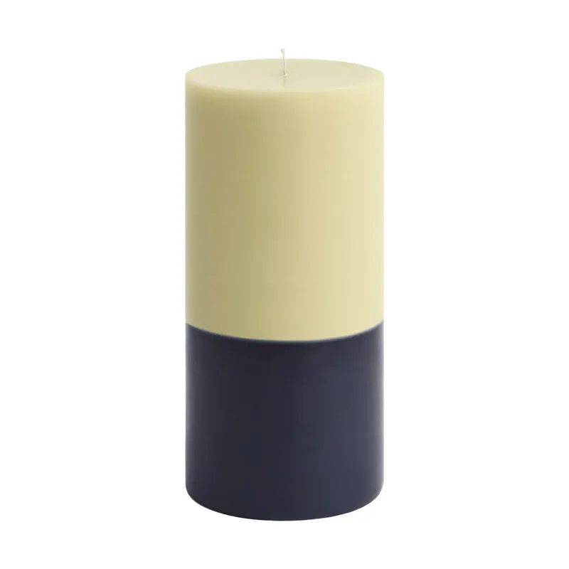 Silo Candle Blockkerze Lime white-midnight blue, Ø9,5x20 cm by HAY – product photo