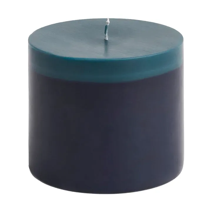 Silo Candle Blockkerze Midnight blue-dark teal, Ø9,5x8 cm de HAY – photo du produit