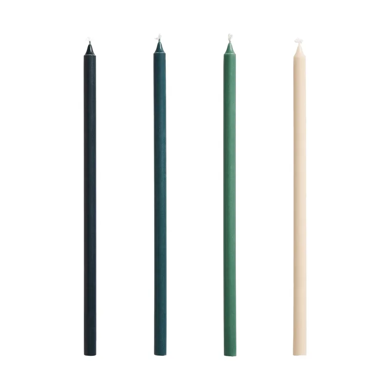 Slim Kerzen 4er-Pack Green-dark green by HAY – product photo
