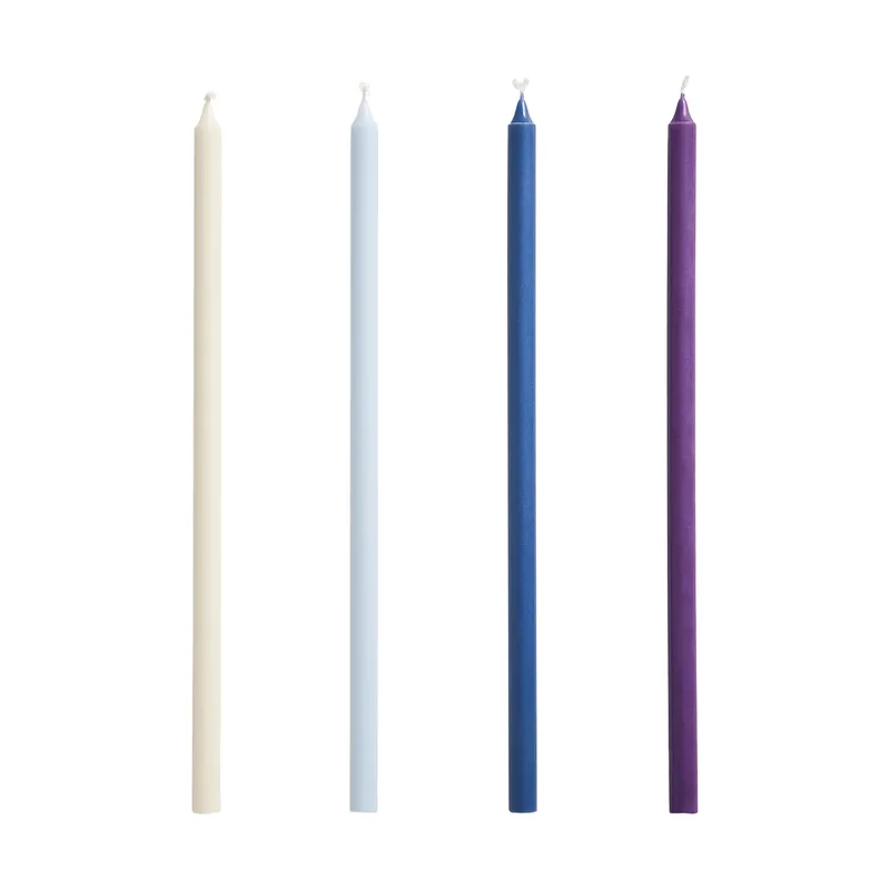 Slim Kerzen 4er-Pack Purple-blue von HAY – Produktfoto