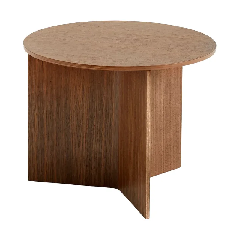 Slit Couchtisch Ø45 cm Lacquered walnut by HAY – product photo