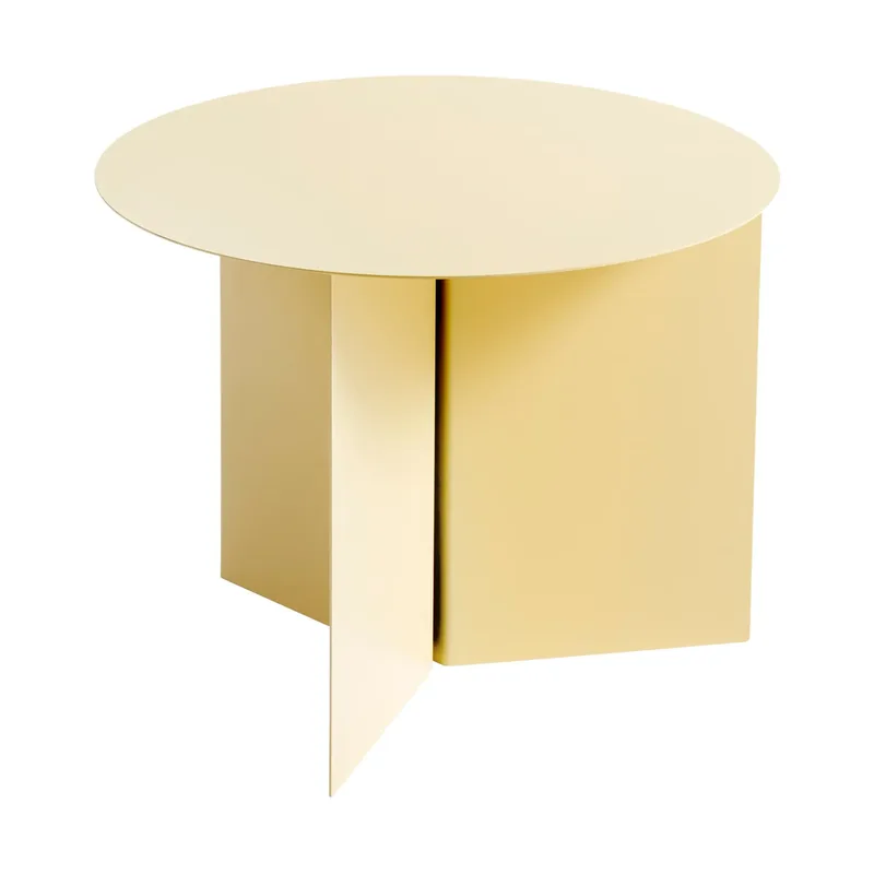 Slit Couchtisch Ø45 cm Light yellow by HAY – product photo