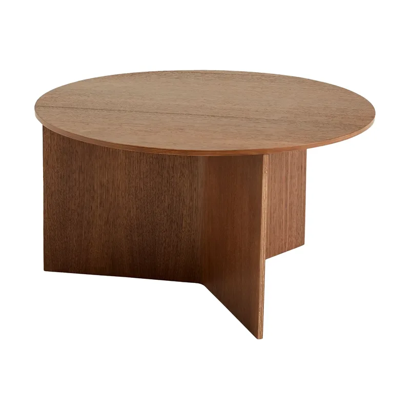 Slit Couchtisch Ø65 cm Lacquered walnut von HAY – Produktfoto