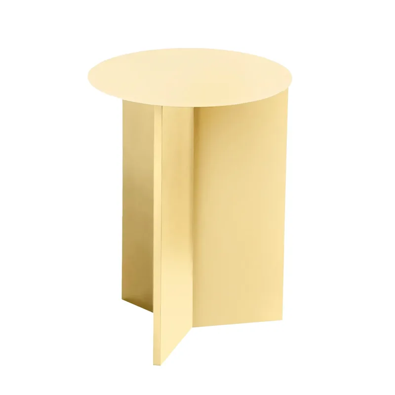 Slit high Beistelltisch Ø35 cm Light yellow von HAY – Produktfoto