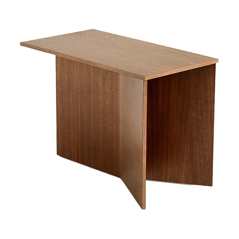 Slit Oblong Beistelltisch 27,5x49 cm Lacquered walnut från HAY – produktbild
