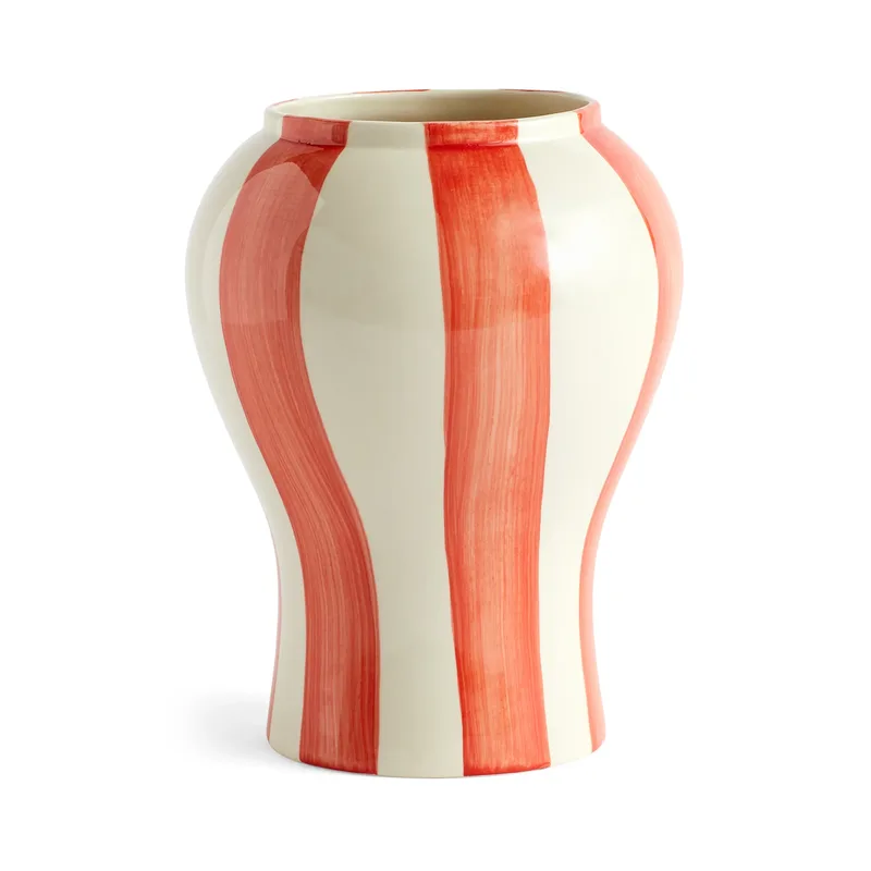 Sobremesa stripe Vase S 22cm Red van HAY – productfoto