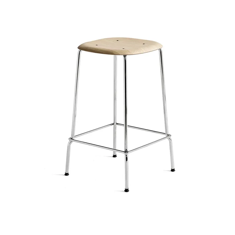 Soft Edge 30 Low Barhocker Water-based lacquered oak-krom by HAY – product photo
