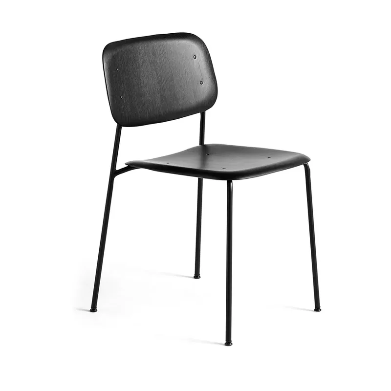 Soft Edge 40 Stuhl Black oak-schwarzes Stahlgestell de HAY – photo du produit
