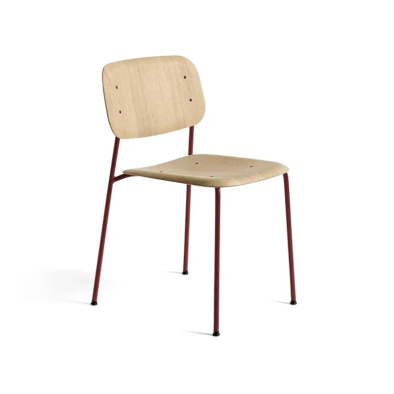 Soft Edge 40 Stuhl Oak-fall red Stahlgestell de HAY – photo du produit